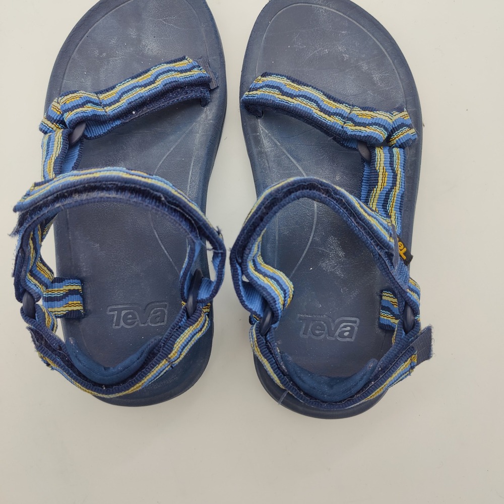 Teva Hurricane XLT2 Kid 1 Sandal Kishi Dark Blue Hook & Loop Straps Outdoor Gorp - Picture 4 of 11